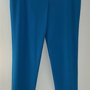Anne Klein Blue Pants Career‎ Business Size 6 Stretch Extender Waistband EUC